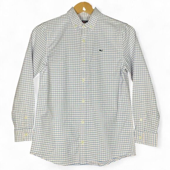 Pink & Blue Gingham Long Sleeve Button-Down - Picture 1 of 7